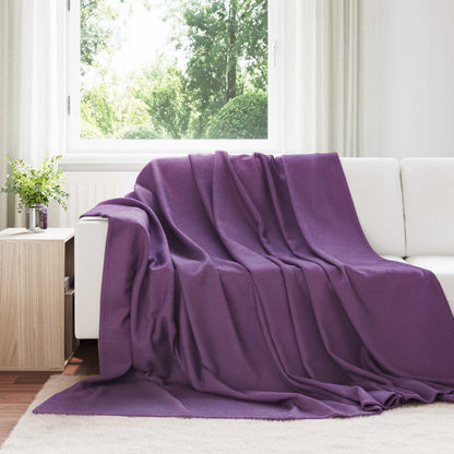Kleden 6 stuks Paars 240 x 220 cm Fleece