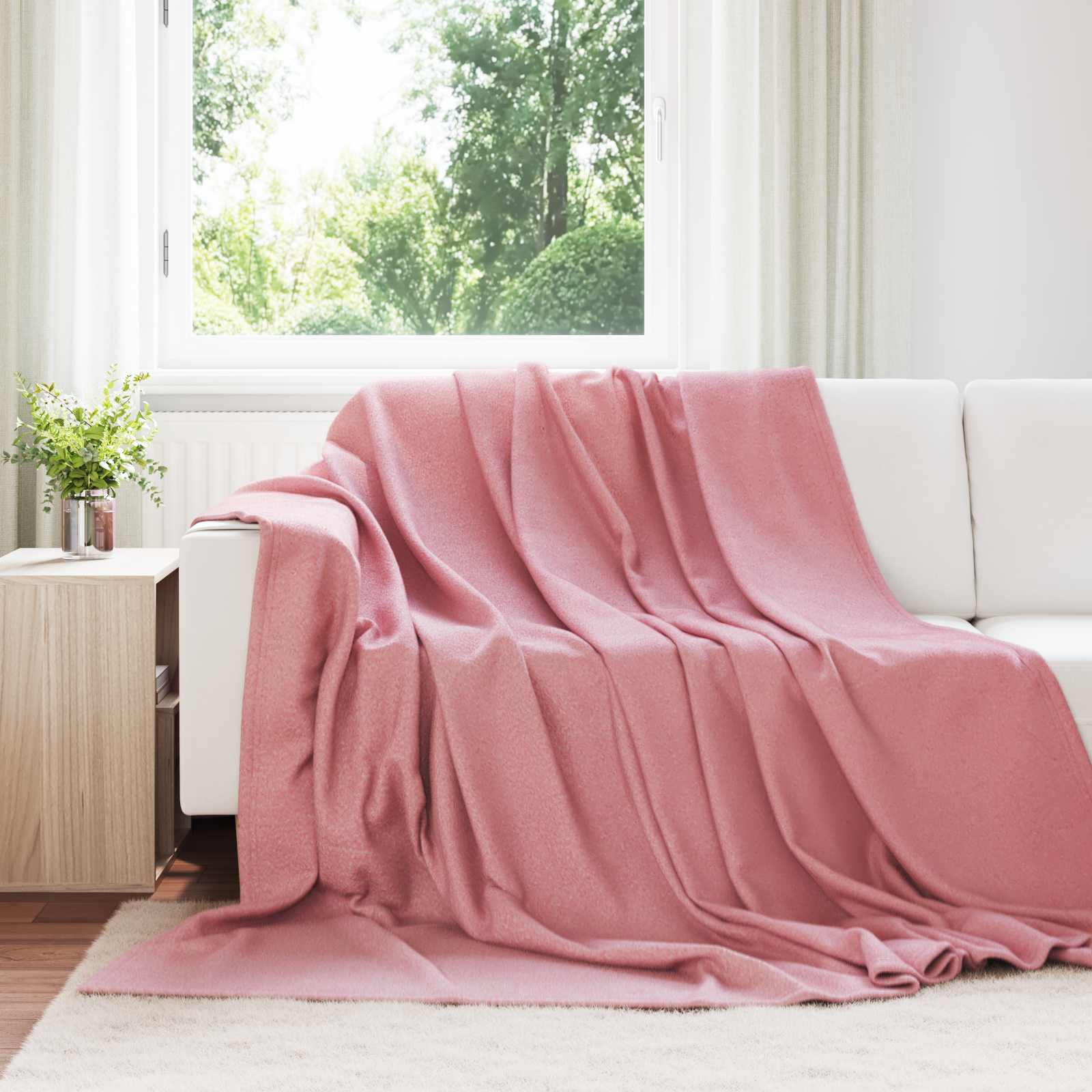 Kleden 6 pcs Roze 240 x 220 cm Fleece