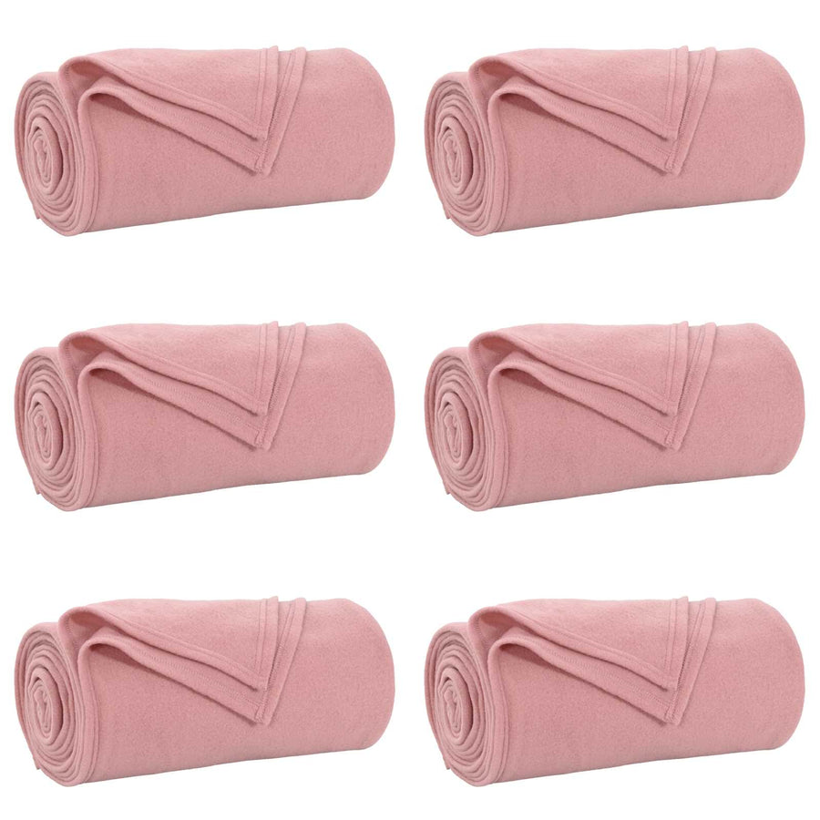 Kleden 6 pcs Roze 240 x 220 cm Fleece