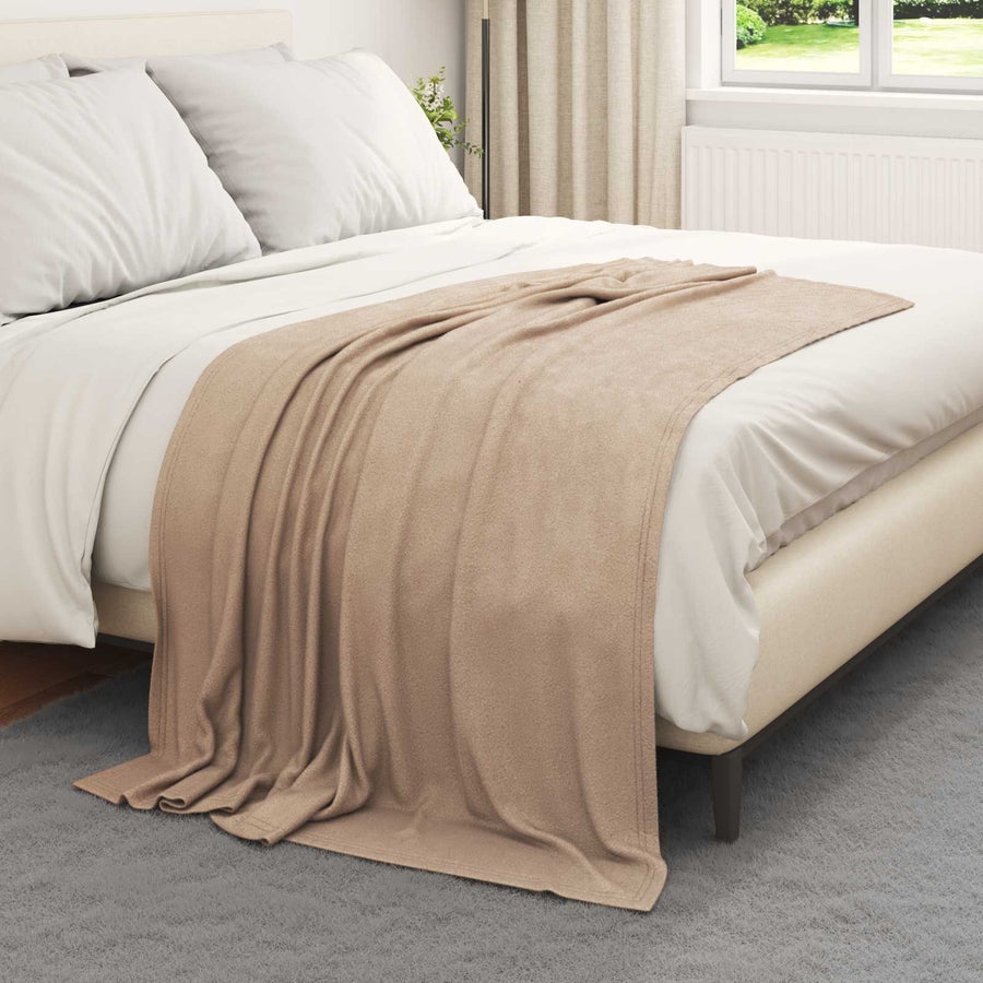 Kleden 24 stuks Kameel 170 x 130 cm Fleece