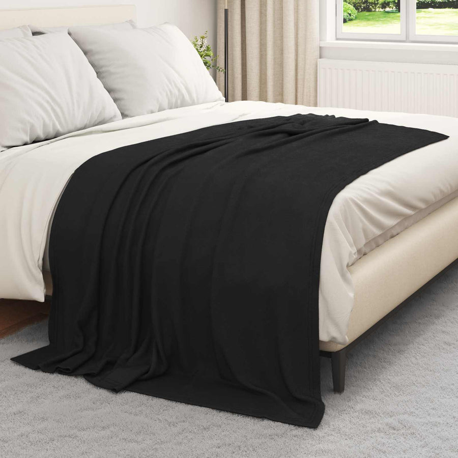 Kleden 24 stuks Zwart 200 x 150 cm Fleece