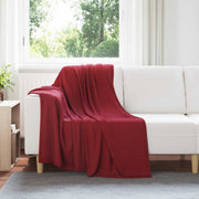 Dekens 24 stuks bordeaux rood 170 x 130 cm fleece