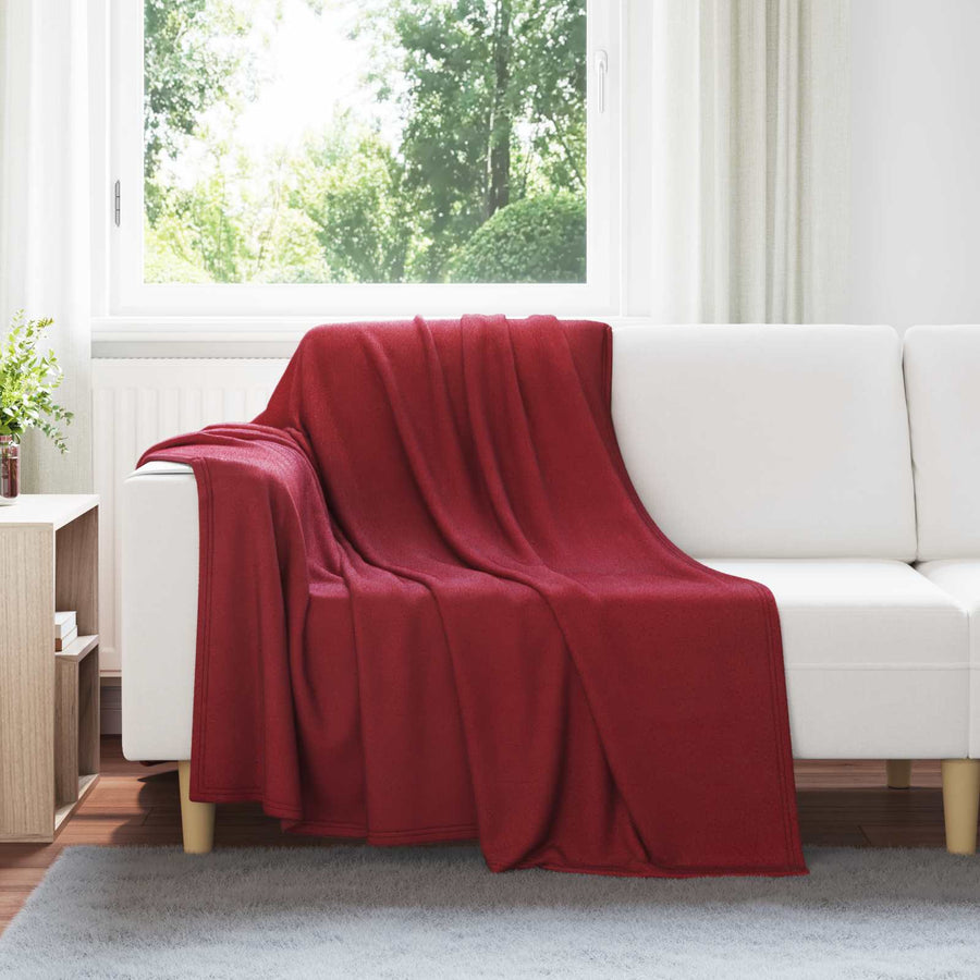 Kleden 24 stuks Bordeaux Rood 200 x 150 cm Fleece