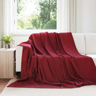 Blankets 24 pcs Bordeaux Red 270 x 240 cm Fleece
