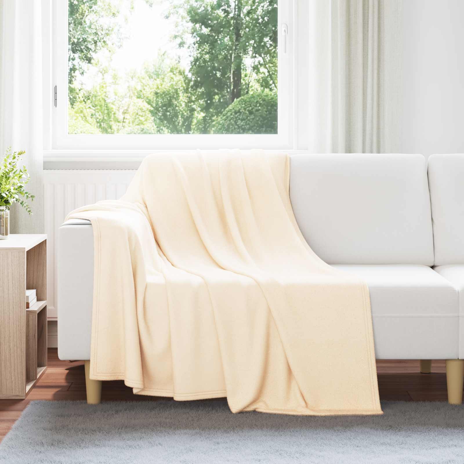 Kleden 24 stuks Crème 200 x 150 cm Fleece