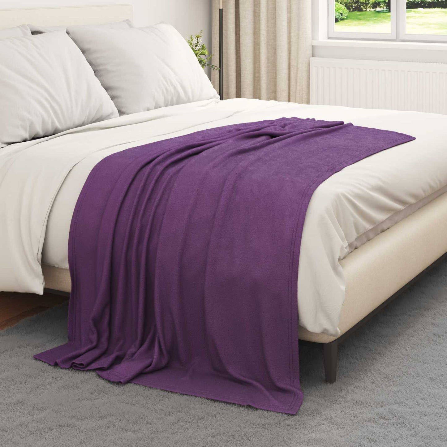 Kleden 24 stuks Paars 170 x 130 cm Fleece