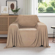 Gooi deken fleece 210x140 cm kameel
