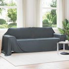 Gooi deken fleece 350x270 cm donkergrijs