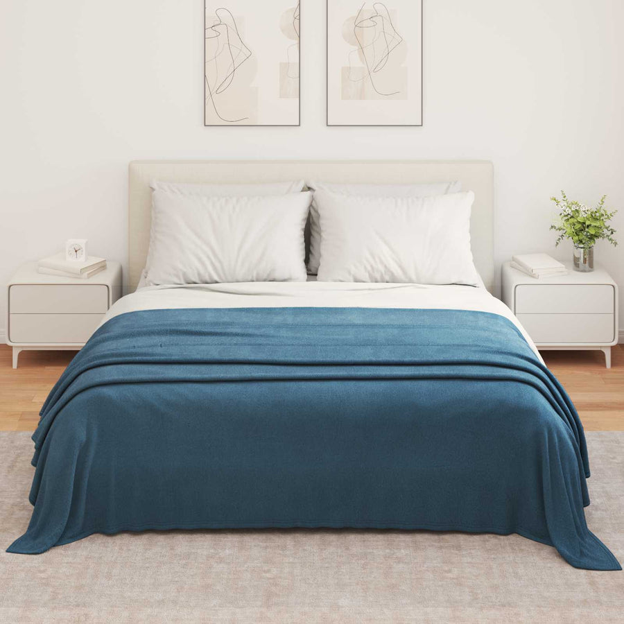 Gooi Deken Marineblauw 350 x 270 cm Fleece