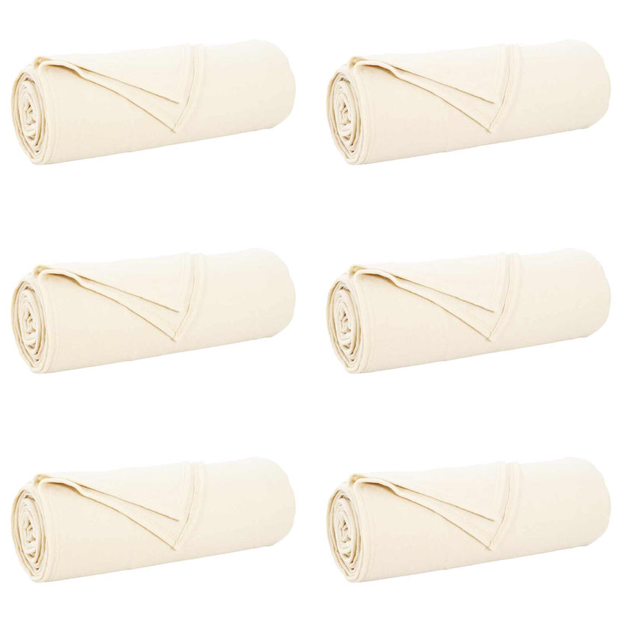 Kleden 6 stuks Crème 350 x 270 cm Fleece