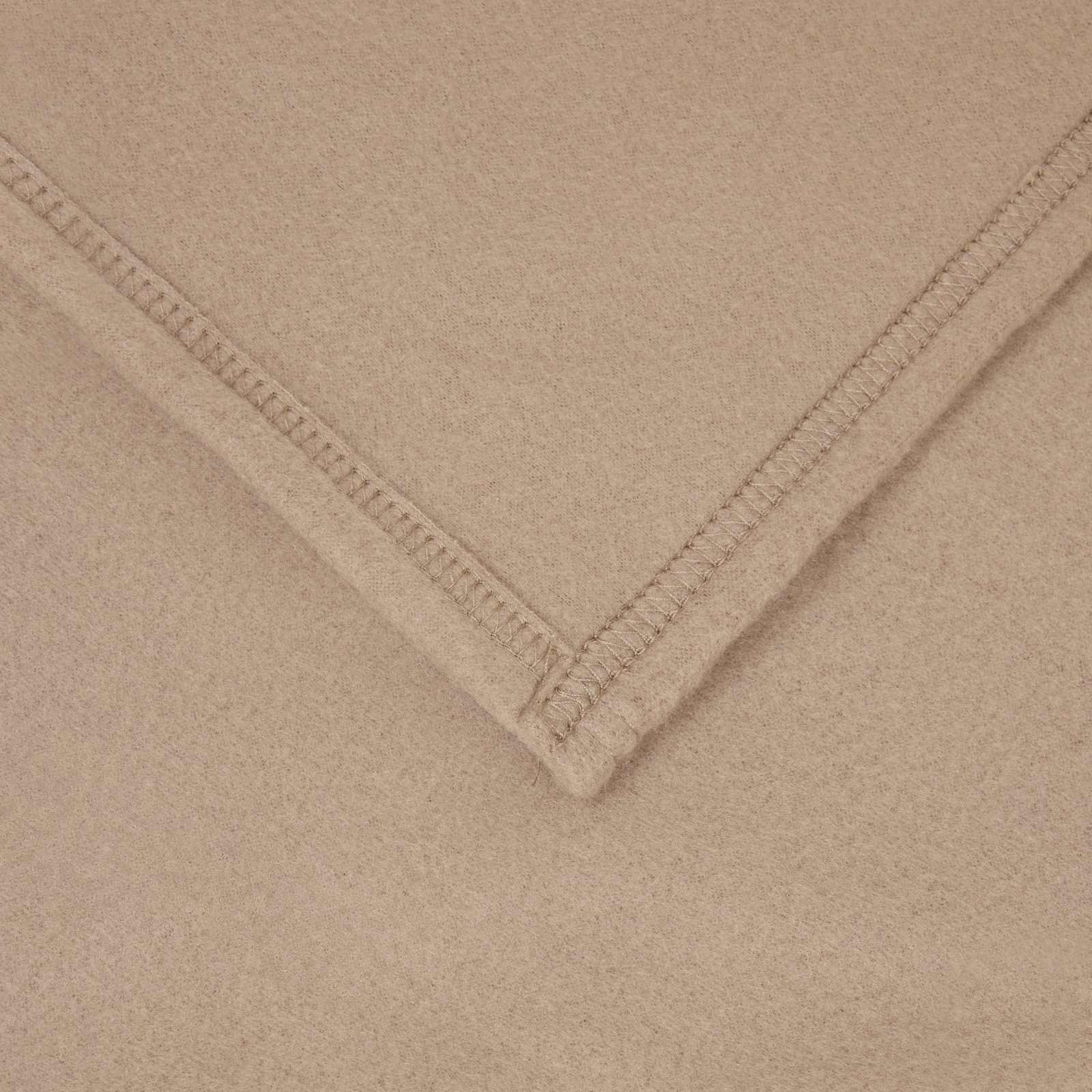 Kleden 6 stuks Kameel 210 x 140 cm Fleece