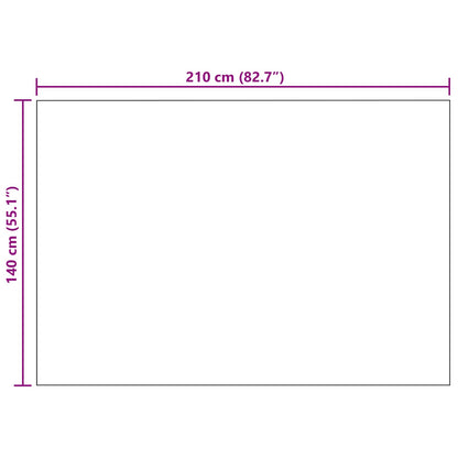 Kleden 6 stuks Kameel 210 x 140 cm Fleece