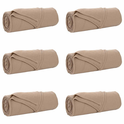 Kleden 6 stuks Kameel 350 x 270 cm Fleece