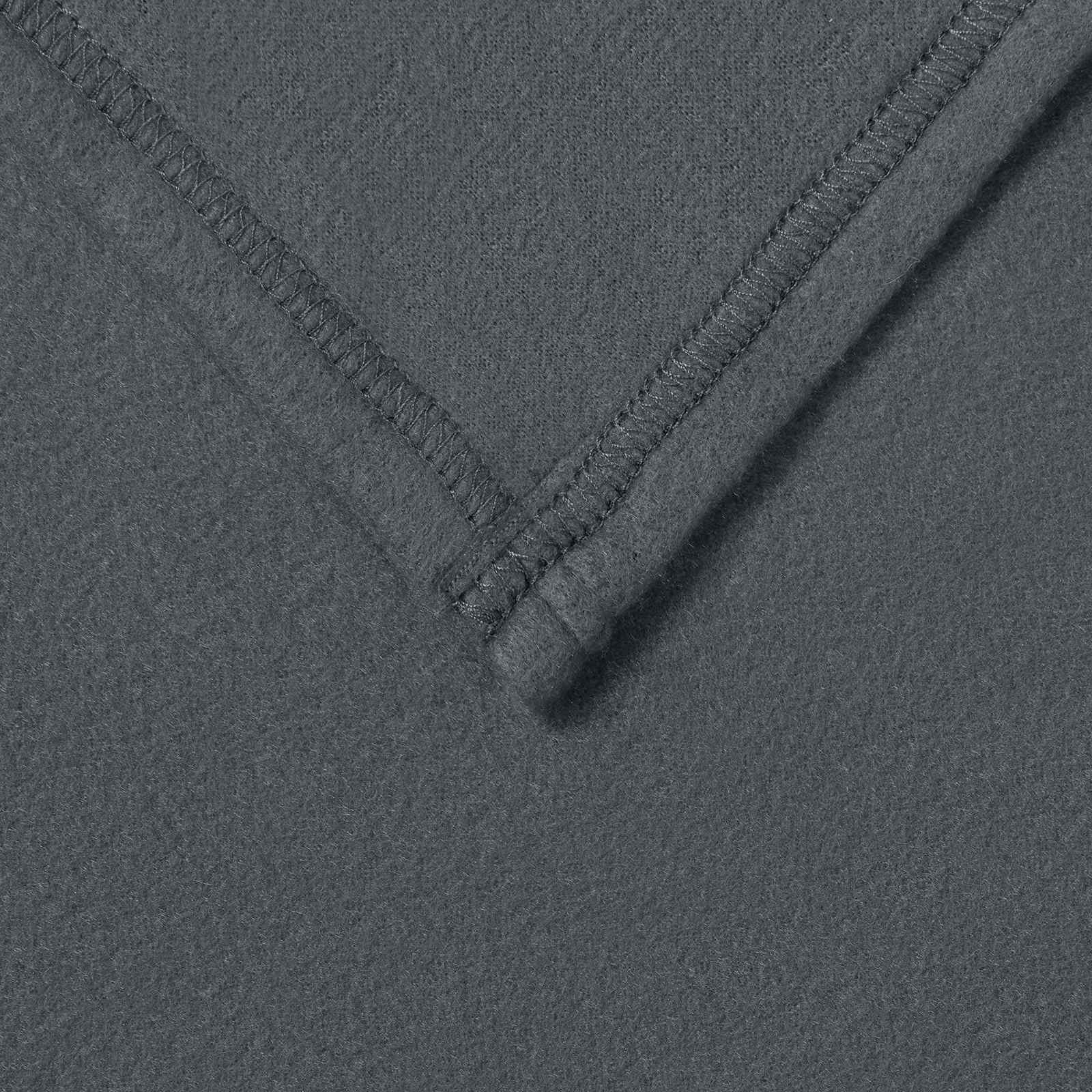 Kleden 6 stuks Donkergrijs 210 x 140 cm Fleece