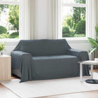 Dekens 6 stuks fleece 280x210 cm donkergrijs