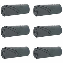 Kleden 6 stuks Donkergrijs 350 x 270 cm Fleece