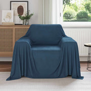 Dekens fleece 210x140 cm marineblauw 6 stuks