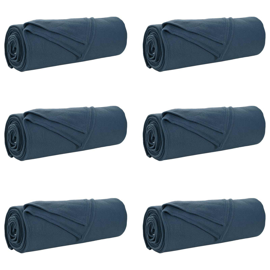 Kleden 6 stuks Marineblauw 280 x 210 cm Fleece