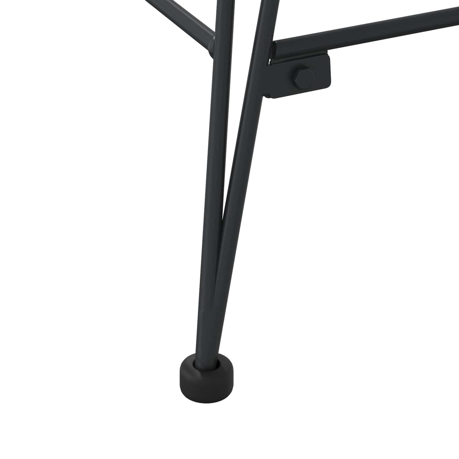 Eetkamerstoel 2 pcs Zwart 44 x 44 x 74 cm Riet en IJzer