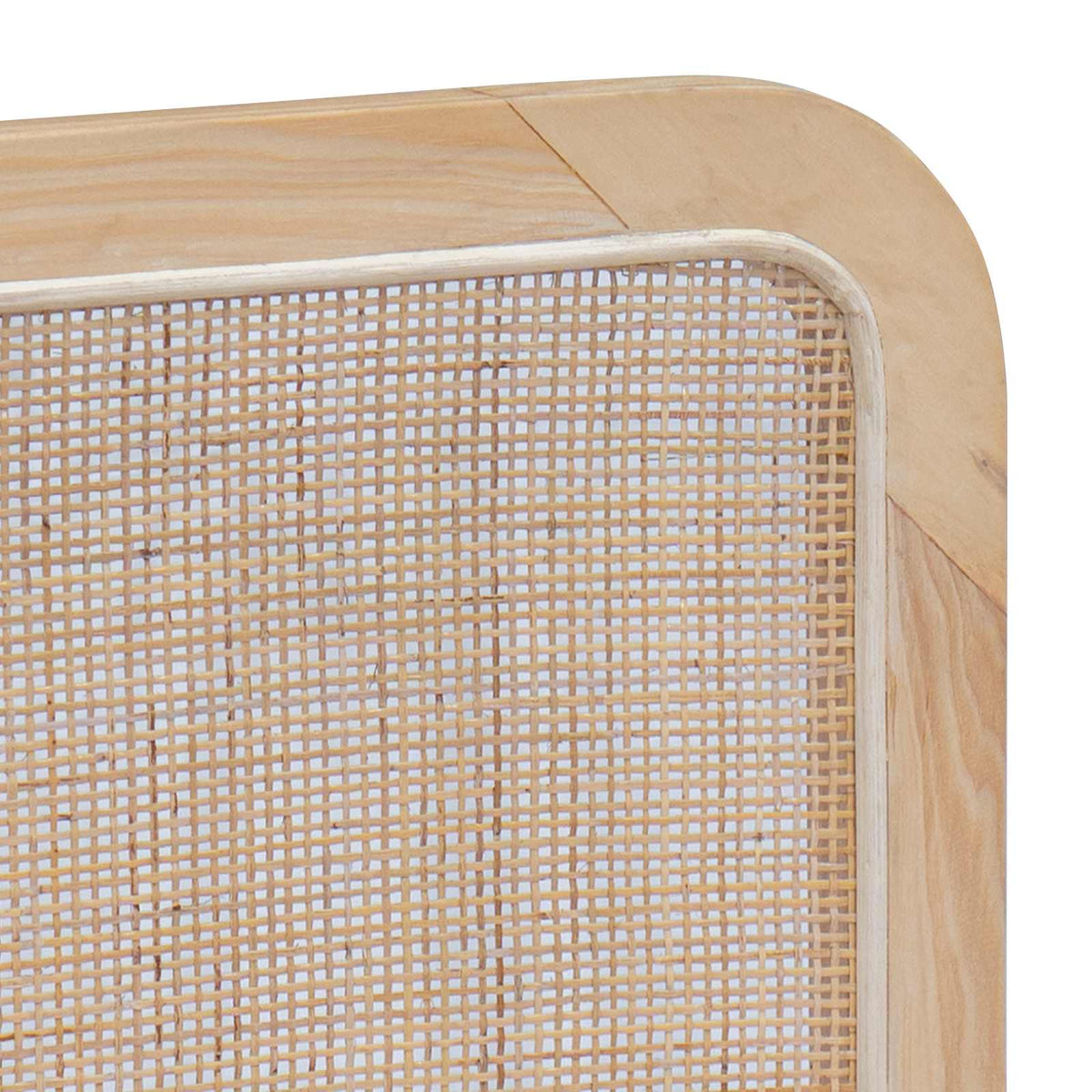 Hoofdbord met hoofdeinde Naturel 100 x 55 x 3 cm Rattan