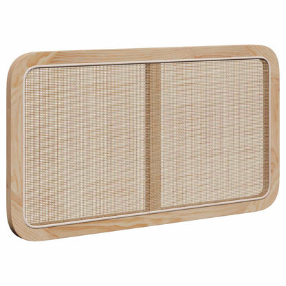 Hoofdbord met hoofdeinde Naturel 100 x 55 x 3 cm Rattan