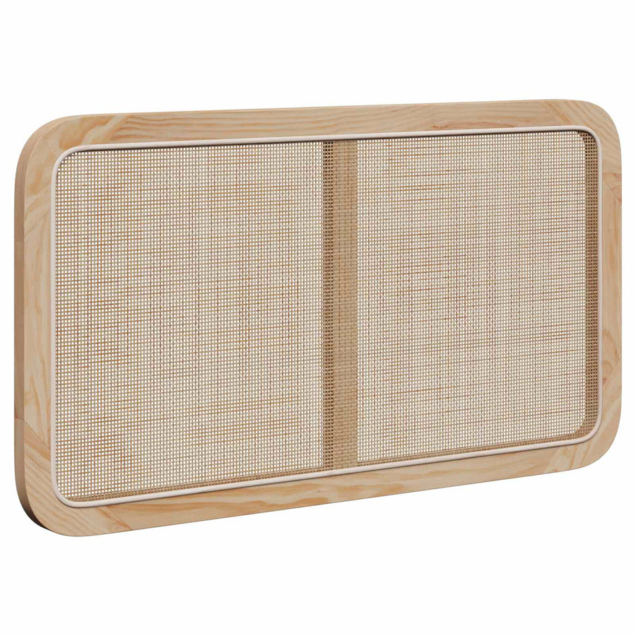 Hoofdbord met hoofdeinde Naturel 100 x 55 x 3 cm Rattan