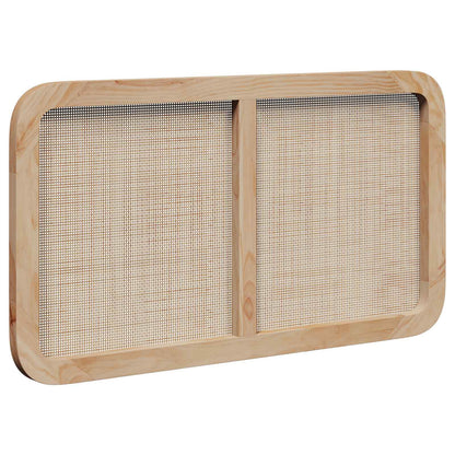 Hoofdbord met hoofdeinde Naturel 100 x 55 x 3 cm Rattan