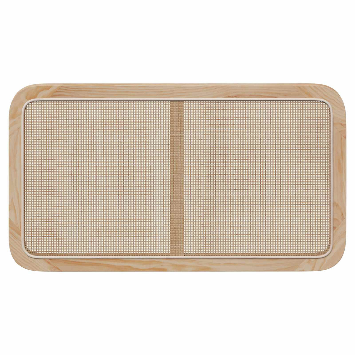 Hoofdbord met hoofdeinde Naturel 100 x 55 x 3 cm Rattan