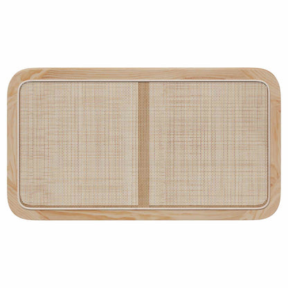 Hoofdbord met hoofdeinde Naturel 100 x 55 x 3 cm Rattan