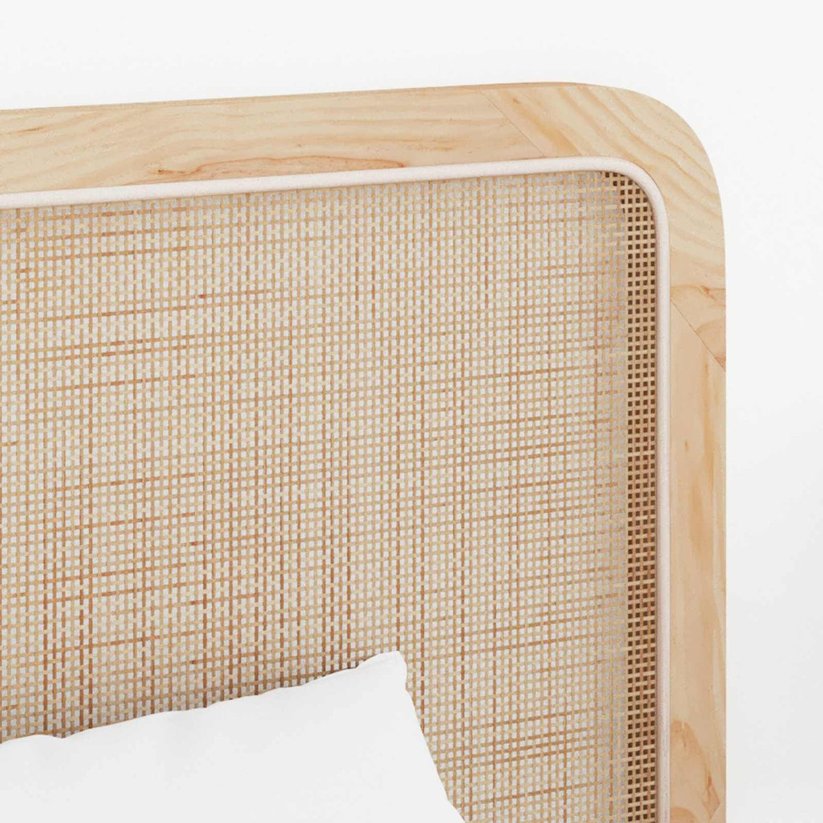 Hoofdbord met hoofdeinde Naturel 120 x 55 x 3 cm Rattan