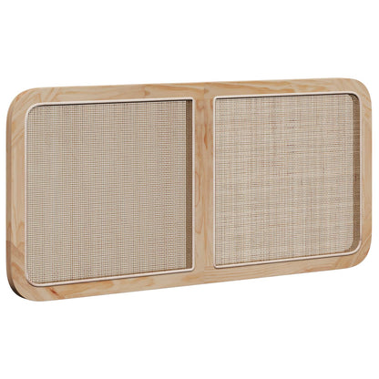 Hoofdbord met hoofdeinde Naturel 120 x 55 x 3 cm Rattan