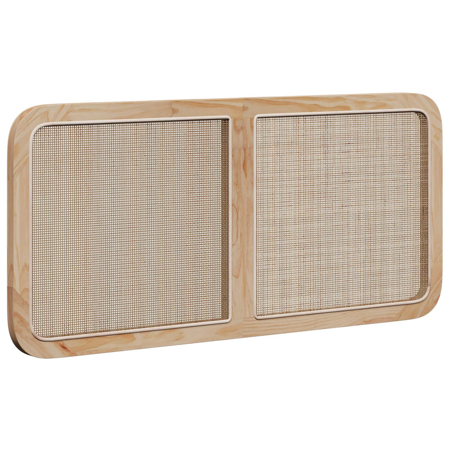 Hoofdbord met hoofdeinde Naturel 120 x 55 x 3 cm Rattan