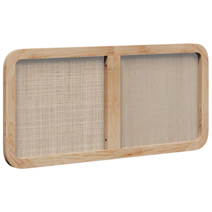 Hoofdbord met hoofdeinde Naturel 120 x 55 x 3 cm Rattan