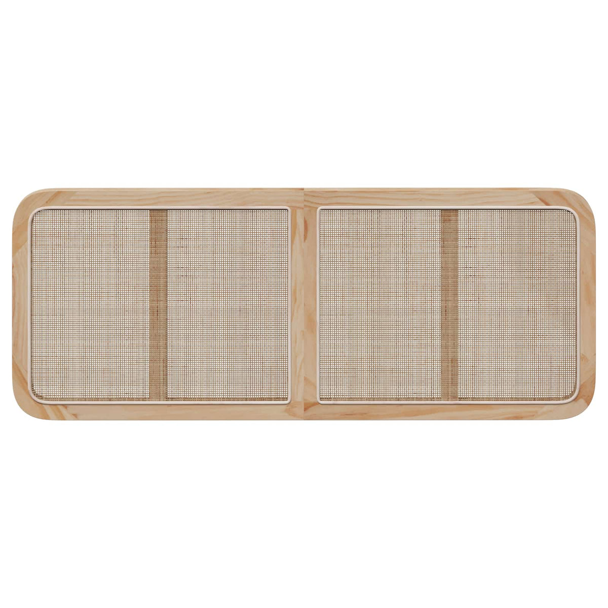 Hoofdbord met hoofdeinde Naturel 140 x 55 x 3 cm Rattan