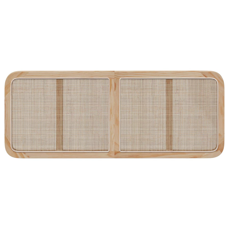 Hoofdbord met hoofdeinde Naturel 140 x 55 x 3 cm Rattan