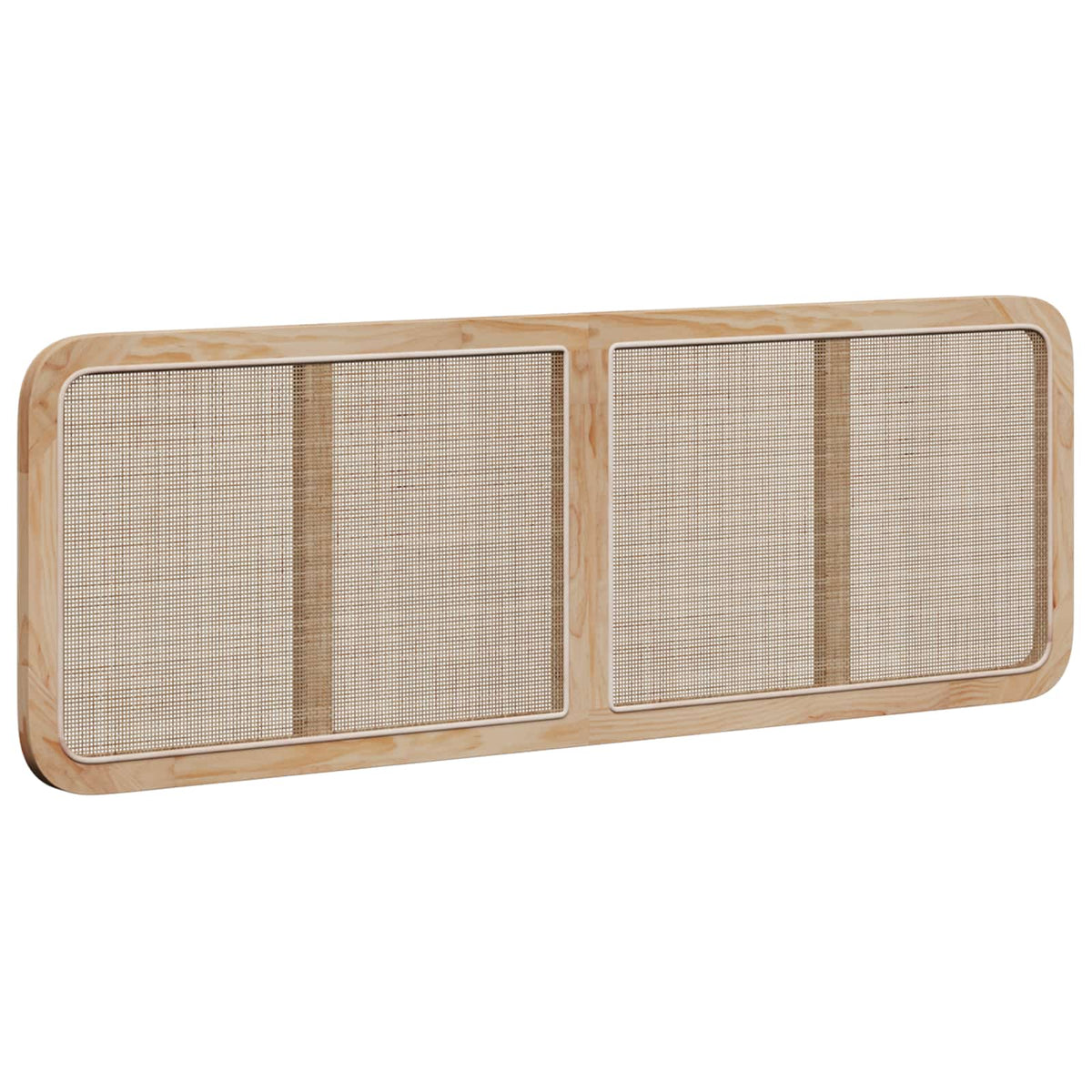 Hoofdbord met hoofdeinde Naturel 160 x 55 x 3 cm Rattan