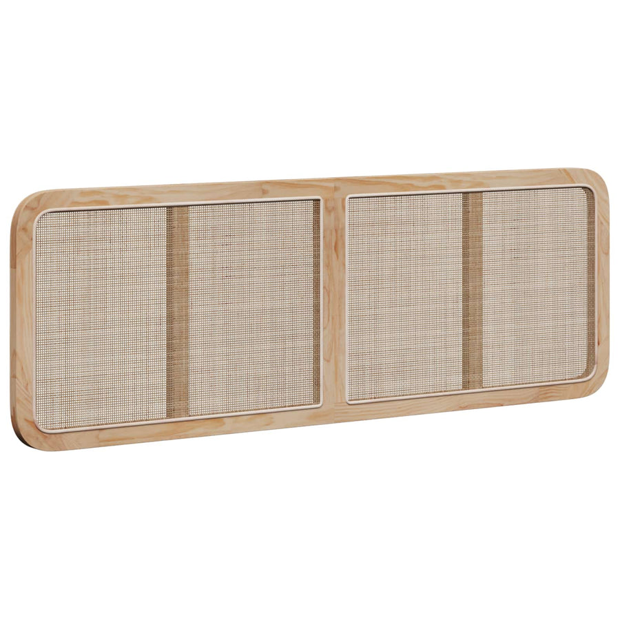 Hoofdbord met hoofdeinde Naturel 160 x 55 x 3 cm Rattan