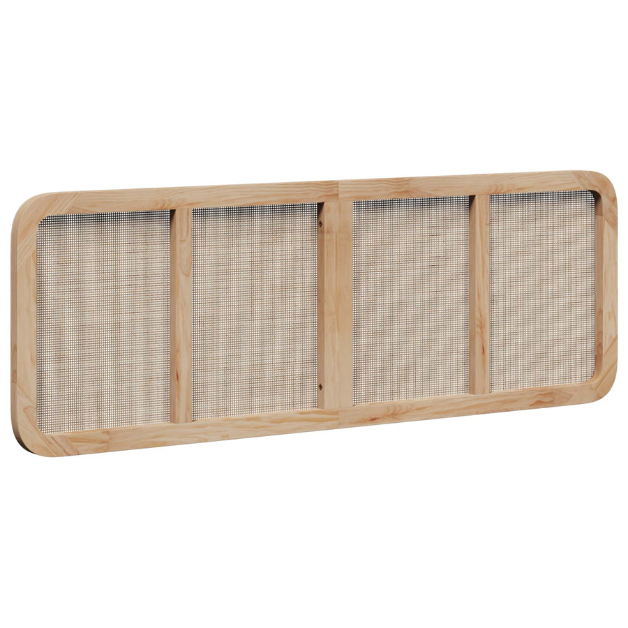 Hoofdbord met hoofdeinde Naturel 160 x 55 x 3 cm Rattan