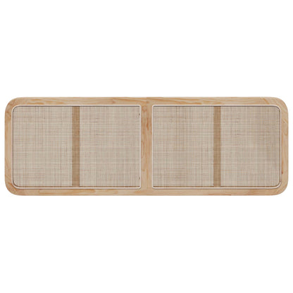 Hoofdbord met hoofdeinde Naturel 160 x 55 x 3 cm Rattan