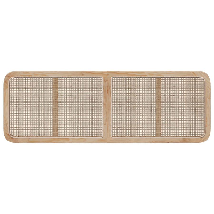 Hoofdbord met hoofdeinde Naturel 160 x 55 x 3 cm Rattan