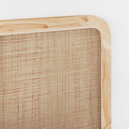 Hoofdbord met hoofdeinde Naturel 180 x 55 x 3 cm Rattan