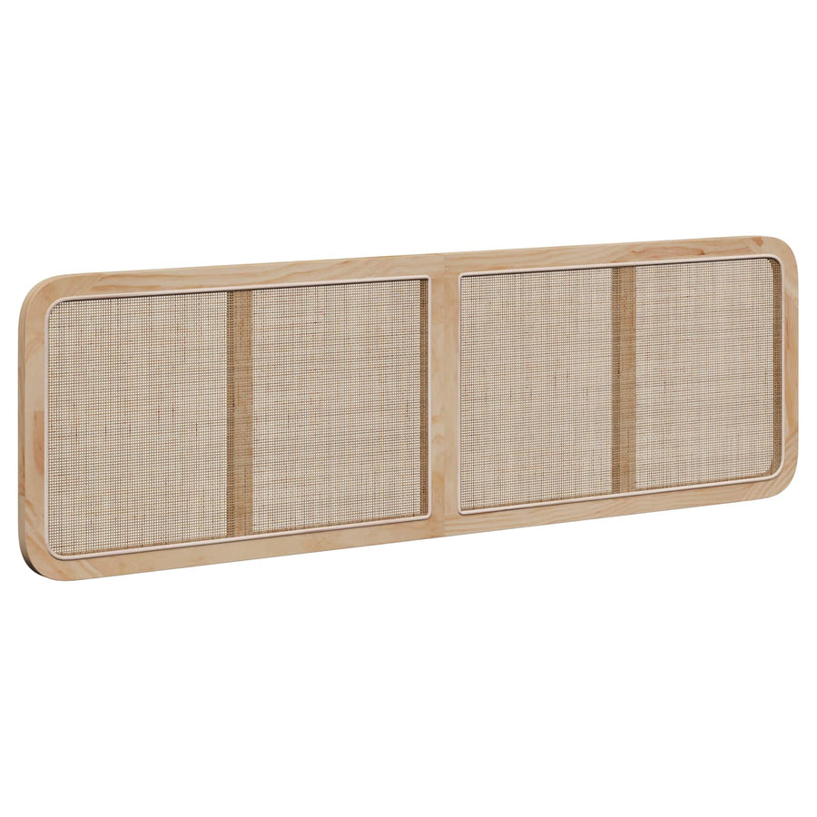 Hoofdbord met hoofdeinde Naturel 180 x 55 x 3 cm Rattan