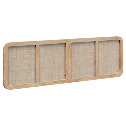 Hoofdbord met hoofdeinde Naturel 180 x 55 x 3 cm Rattan