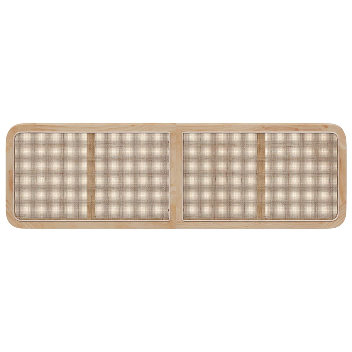 Hoofdbord met hoofdeinde Naturel 180 x 55 x 3 cm Rattan