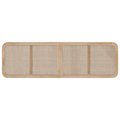 Hoofdbord met hoofdeinde Naturel 180 x 55 x 3 cm Rattan