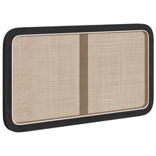 Hoofdbord met hoofdeinde Zwart 100 x 55 x 3 cm Rattan