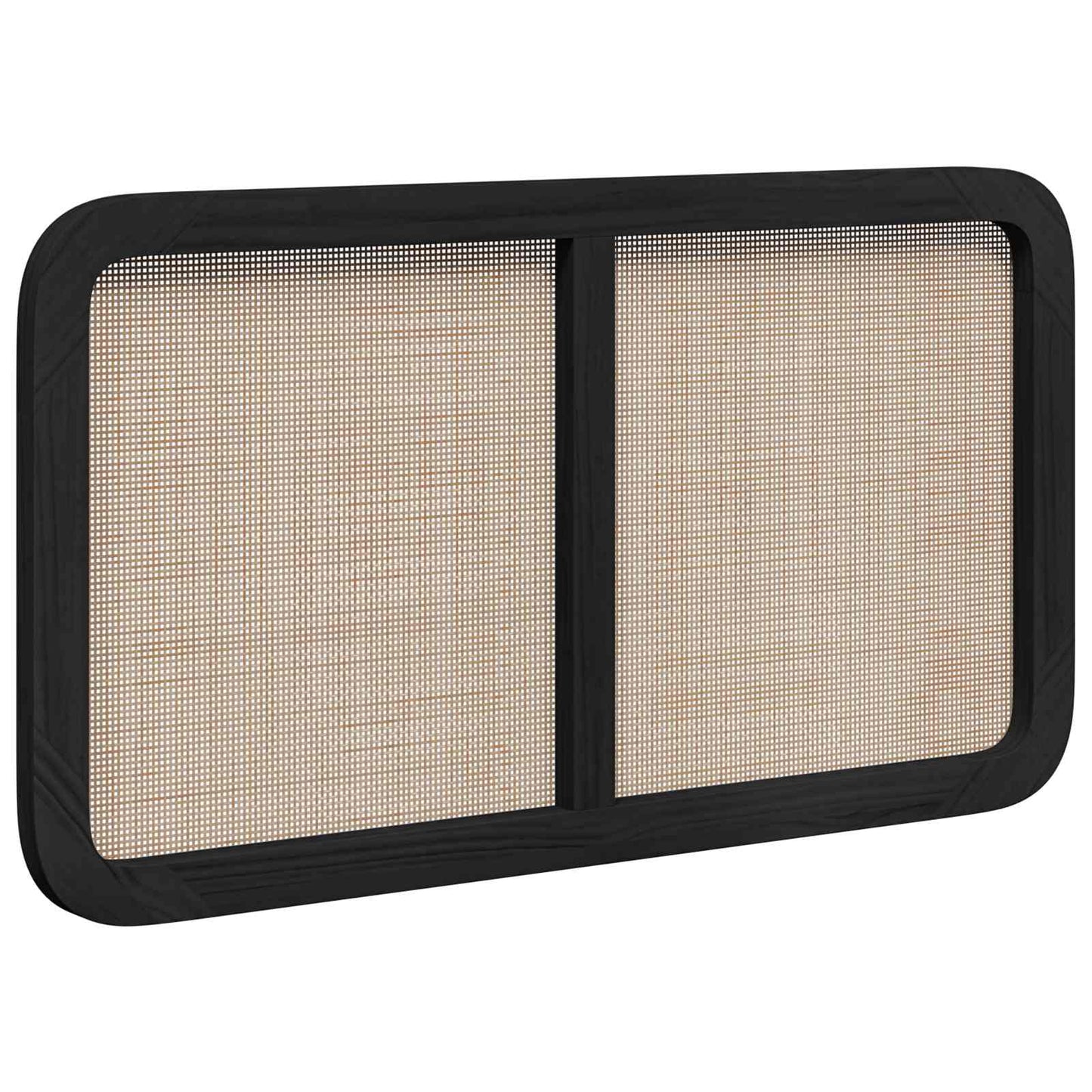 Hoofdbord met hoofdeinde Zwart 100 x 55 x 3 cm Rattan