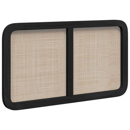 Hoofdbord met hoofdeinde Zwart 100 x 55 x 3 cm Rattan