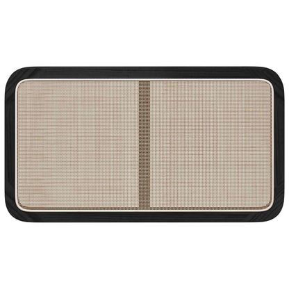 Hoofdbord met hoofdeinde Zwart 100 x 55 x 3 cm Rattan