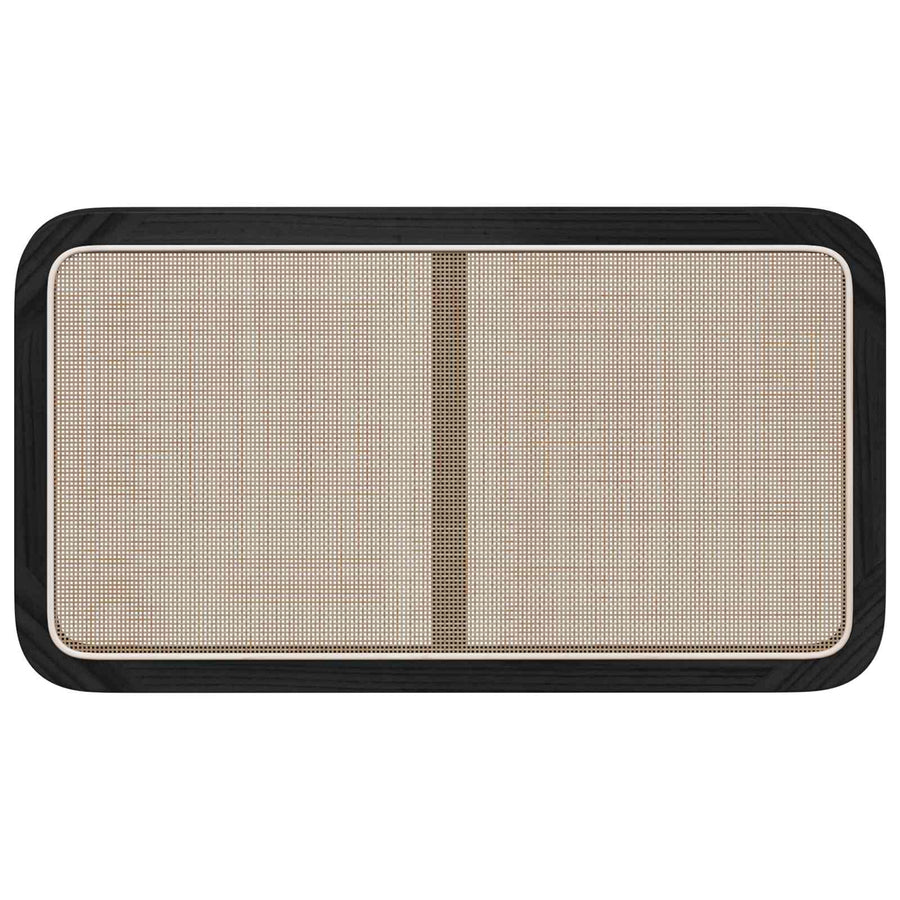 Hoofdbord met hoofdeinde Zwart 100 x 55 x 3 cm Rattan
